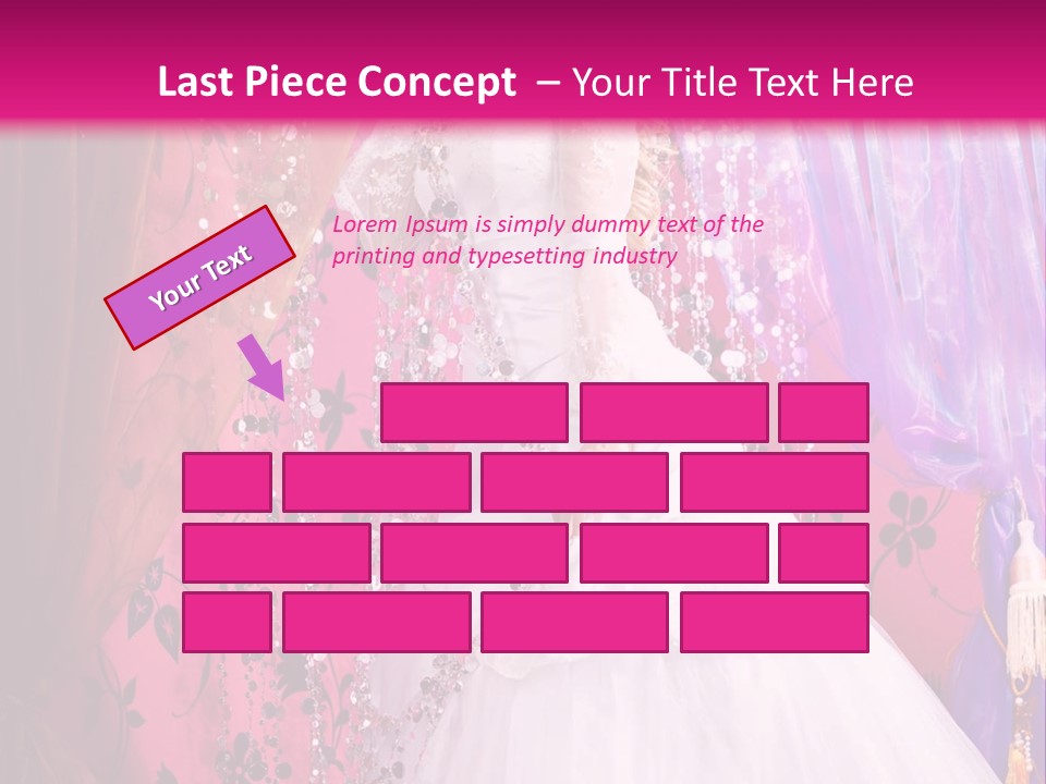 Romantic Flowers Girl PowerPoint Template