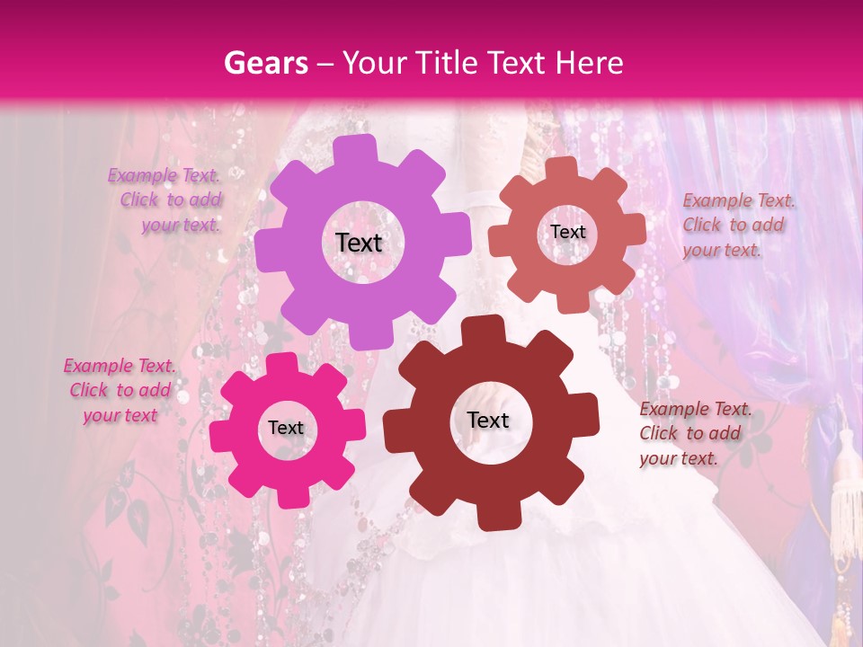 Romantic Flowers Girl PowerPoint Template