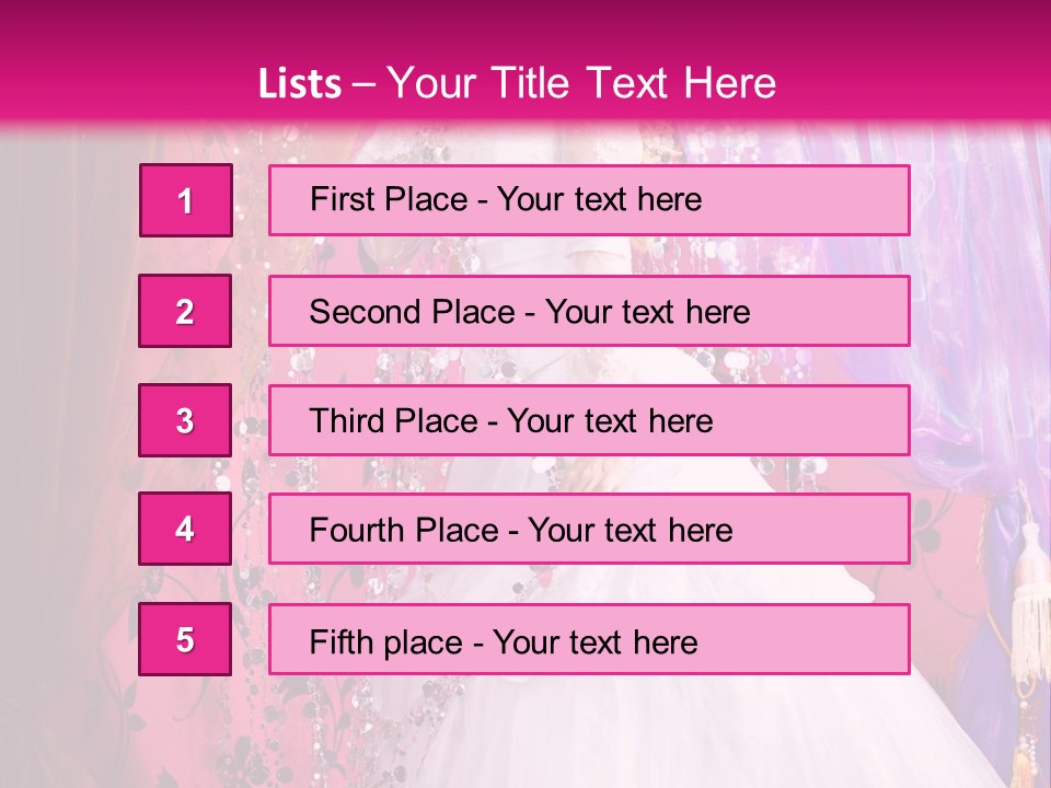 Romantic Flowers Girl PowerPoint Template