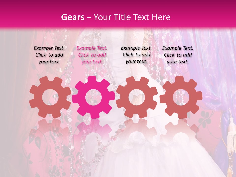 Romantic Flowers Girl PowerPoint Template