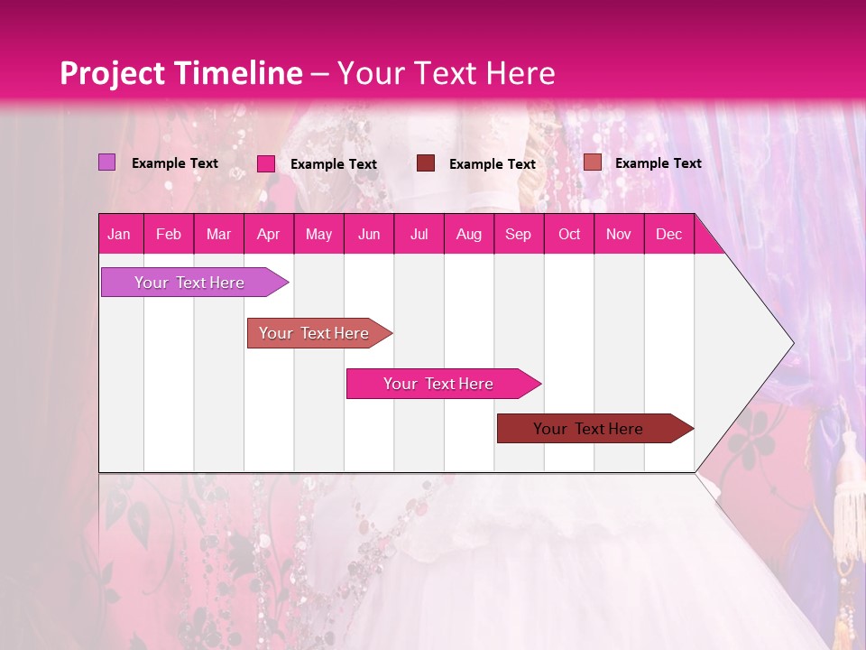 Romantic Flowers Girl PowerPoint Template