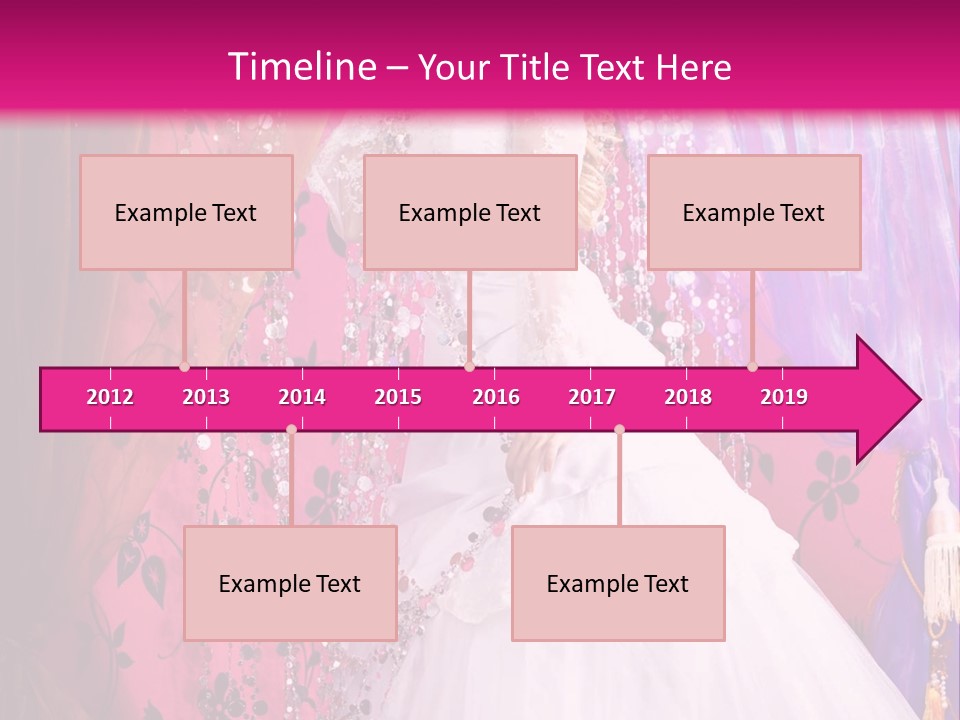 Romantic Flowers Girl PowerPoint Template