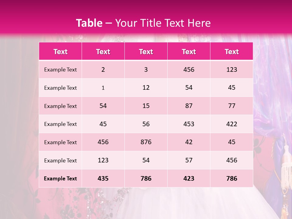 Romantic Flowers Girl PowerPoint Template