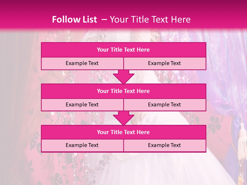 Romantic Flowers Girl PowerPoint Template