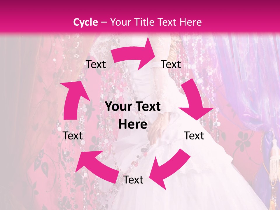 Romantic Flowers Girl PowerPoint Template