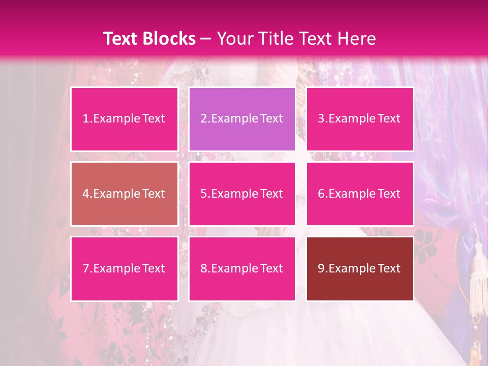 Romantic Flowers Girl PowerPoint Template