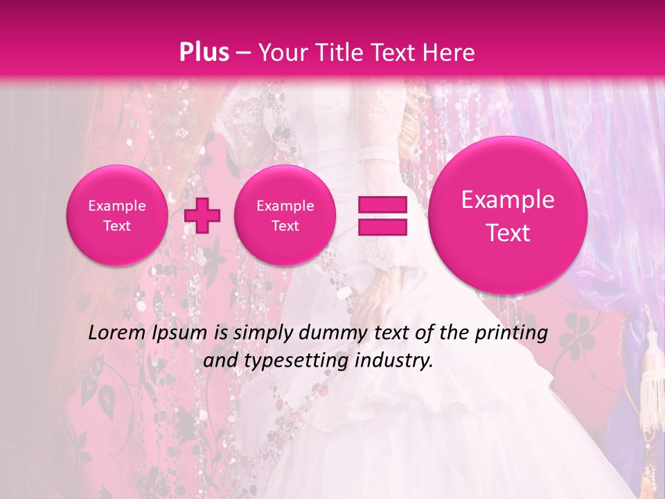 Romantic Flowers Girl PowerPoint Template