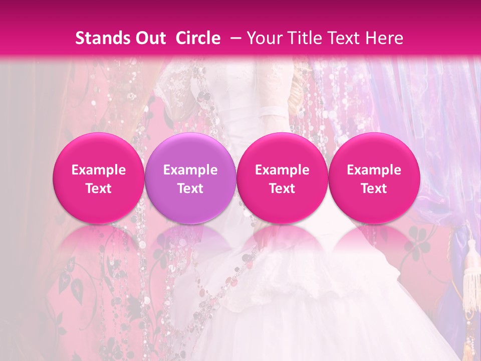 Romantic Flowers Girl PowerPoint Template