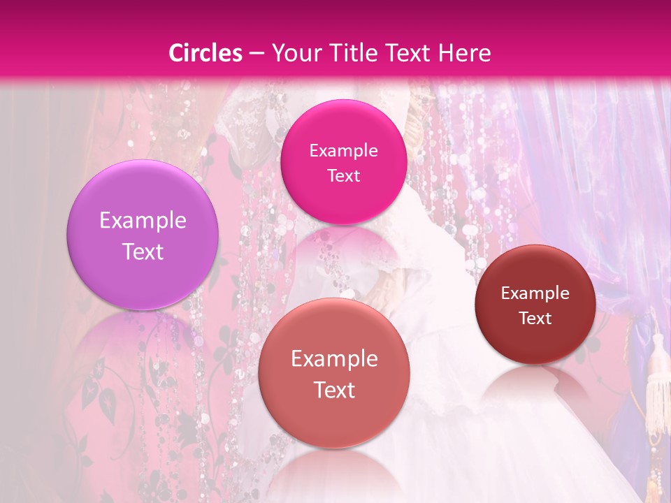 Romantic Flowers Girl PowerPoint Template