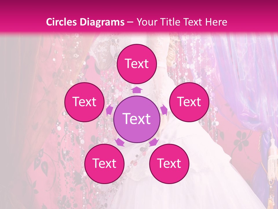 Romantic Flowers Girl PowerPoint Template