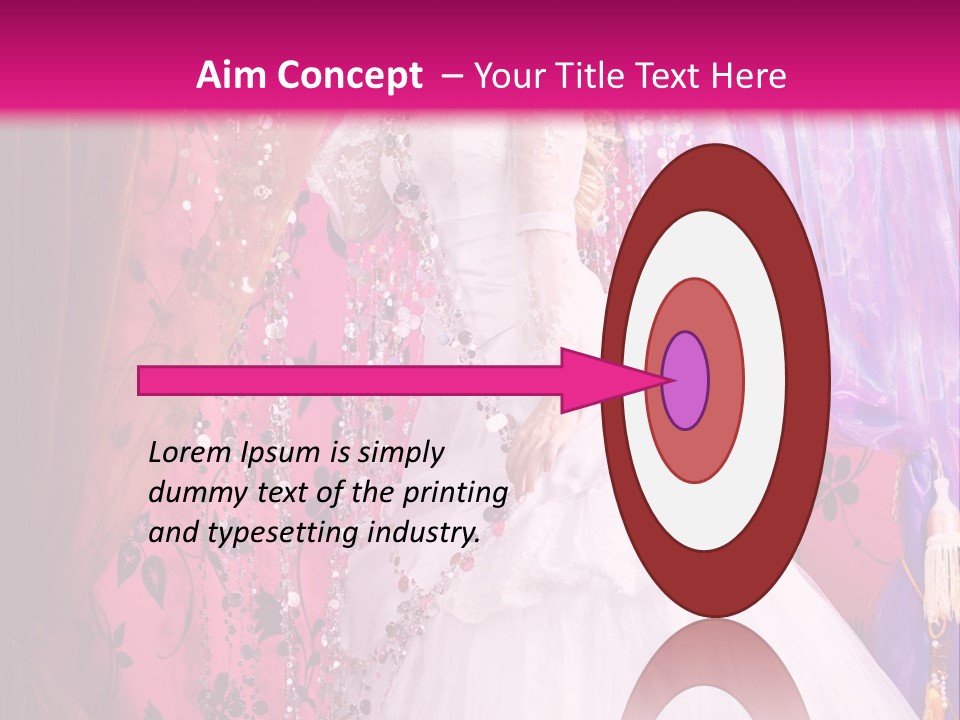 Romantic Flowers Girl PowerPoint Template