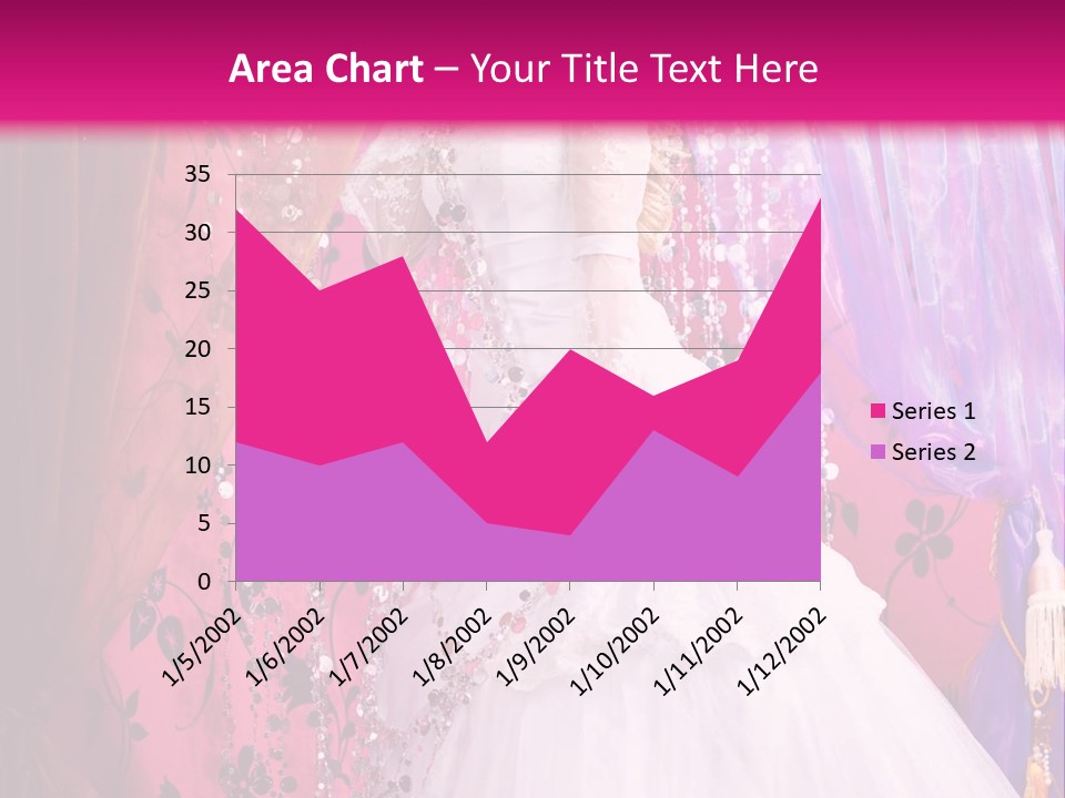 Romantic Flowers Girl PowerPoint Template
