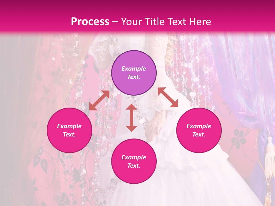 Romantic Flowers Girl PowerPoint Template