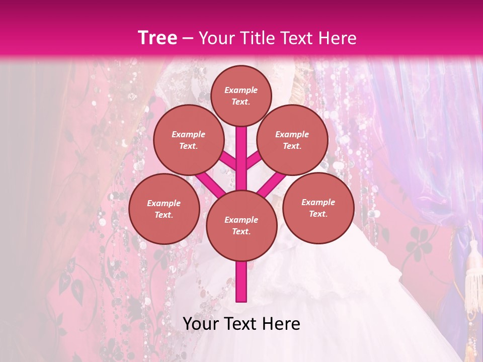 Romantic Flowers Girl PowerPoint Template