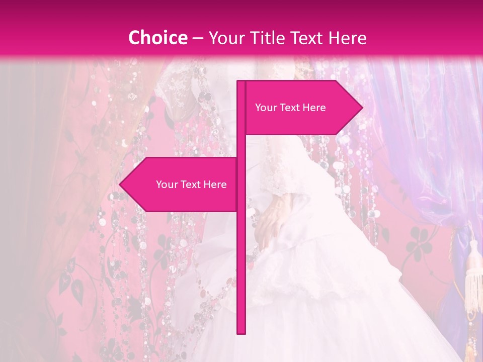 Romantic Flowers Girl PowerPoint Template