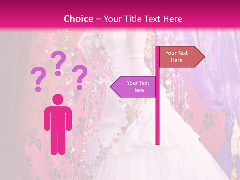 Romantic Flowers Girl PowerPoint Template