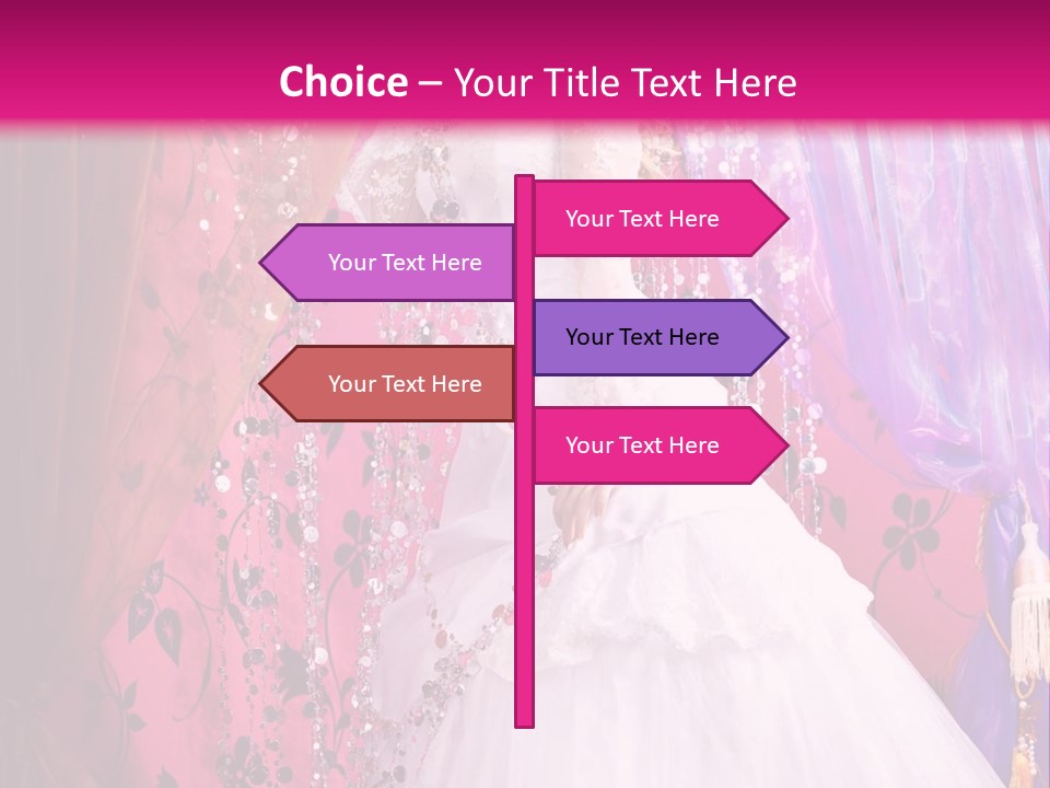 Romantic Flowers Girl PowerPoint Template