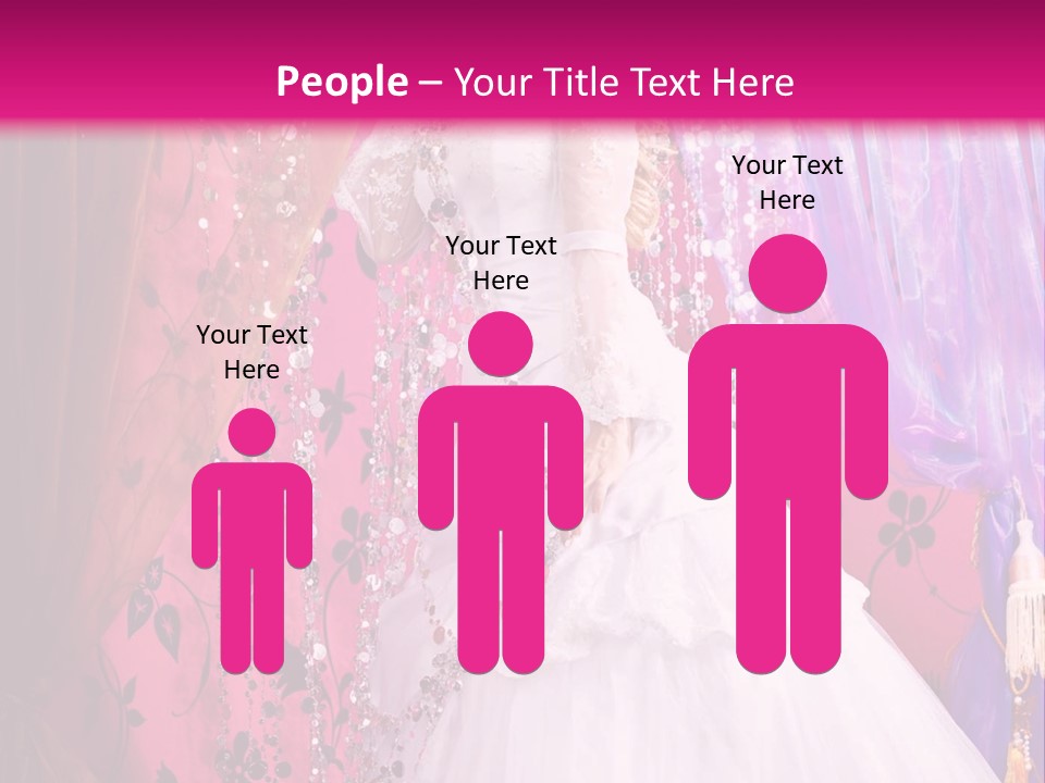 Romantic Flowers Girl PowerPoint Template