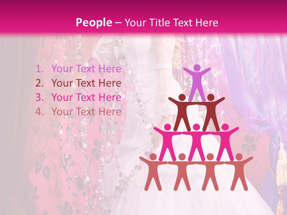 Romantic Flowers Girl PowerPoint Template