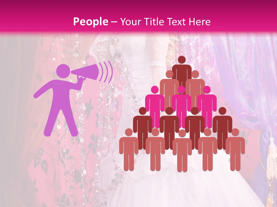 Romantic Flowers Girl PowerPoint Template