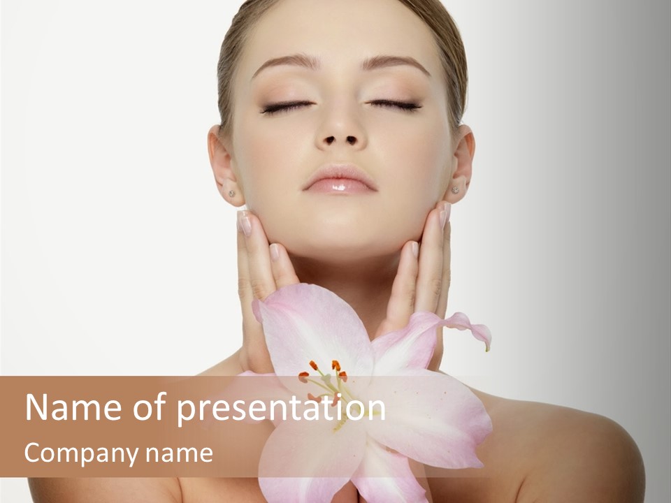 Skin Cosmetics Relaxation PowerPoint Template