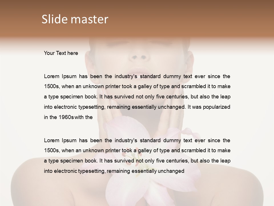 Skin Cosmetics Relaxation PowerPoint Template