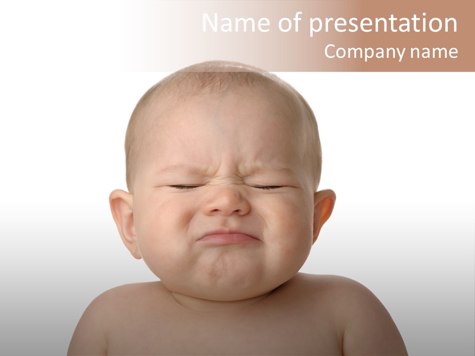 Emotion Sad Kid PowerPoint Template