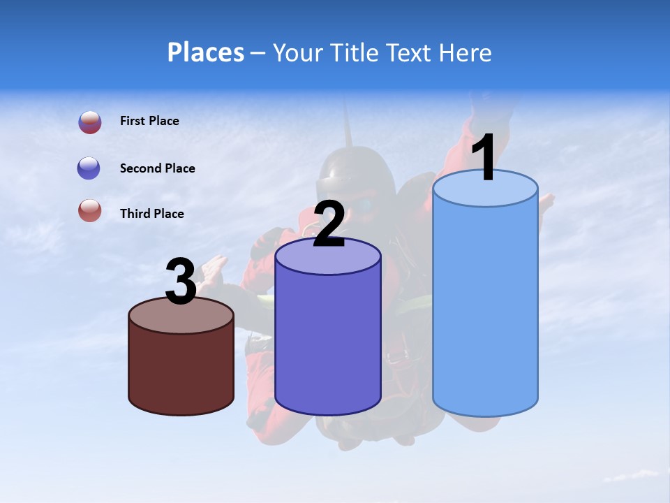 Jumpsuit Skydiving Courage PowerPoint Template