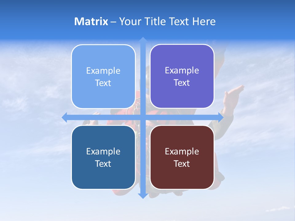 Jumpsuit Skydiving Courage PowerPoint Template