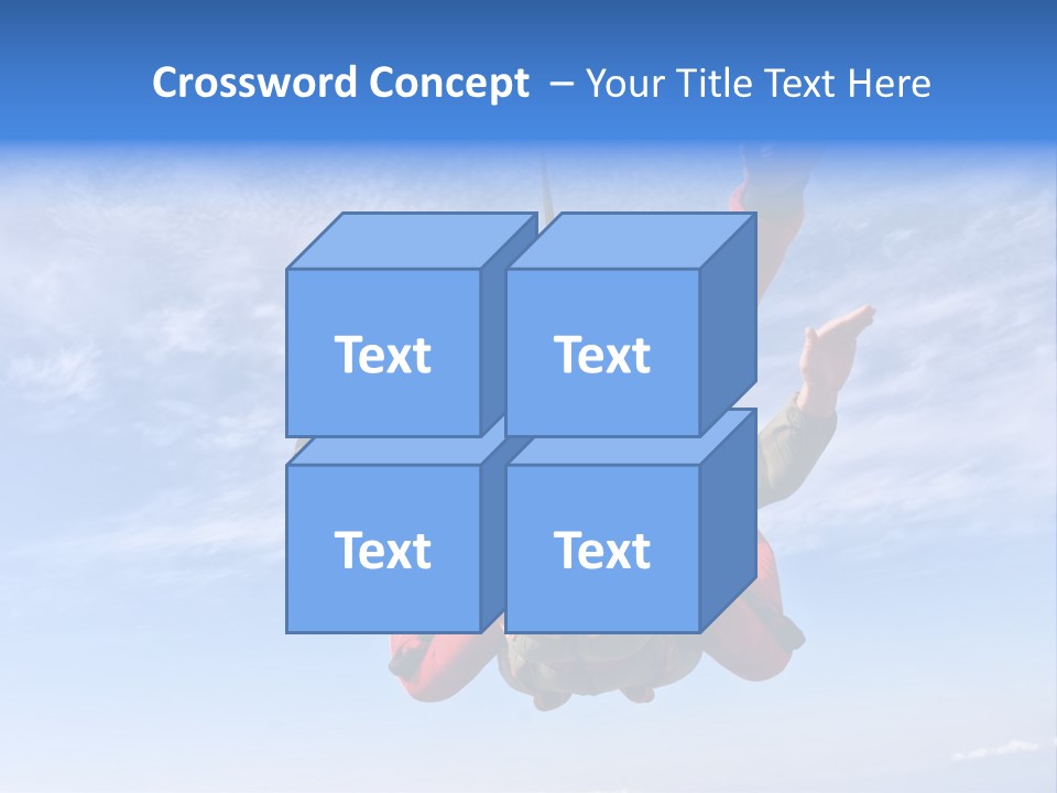 Jumpsuit Skydiving Courage PowerPoint Template