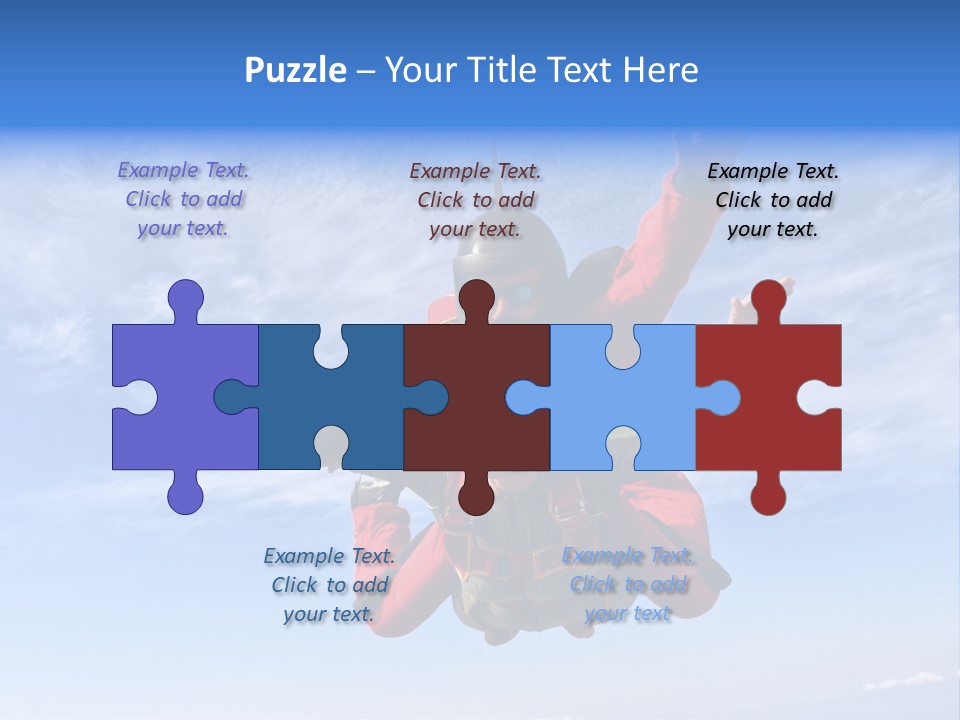 Jumpsuit Skydiving Courage PowerPoint Template