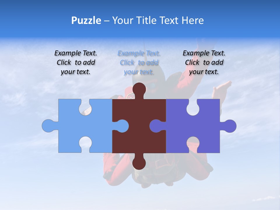 Jumpsuit Skydiving Courage PowerPoint Template