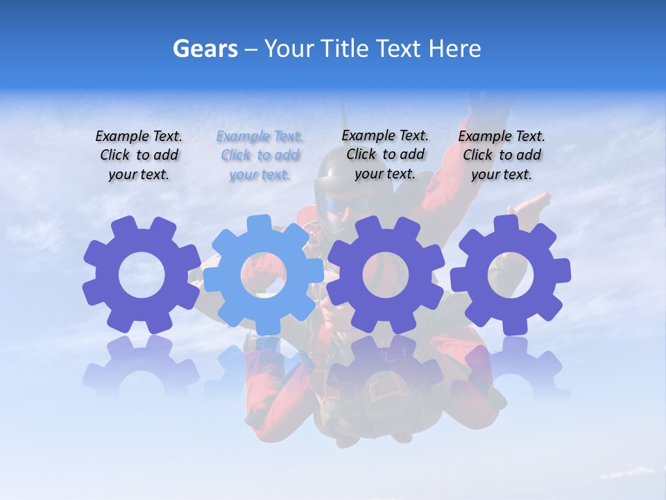 Jumpsuit Skydiving Courage PowerPoint Template