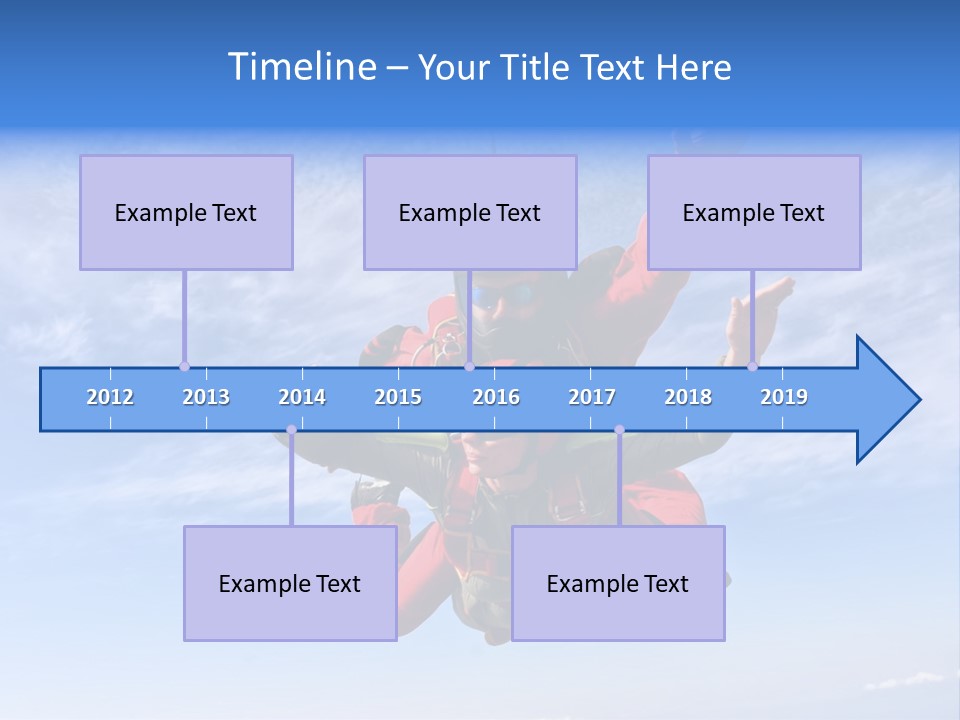 Jumpsuit Skydiving Courage PowerPoint Template