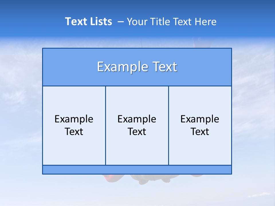 Jumpsuit Skydiving Courage PowerPoint Template