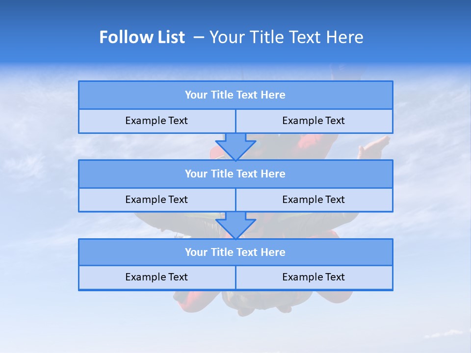 Jumpsuit Skydiving Courage PowerPoint Template