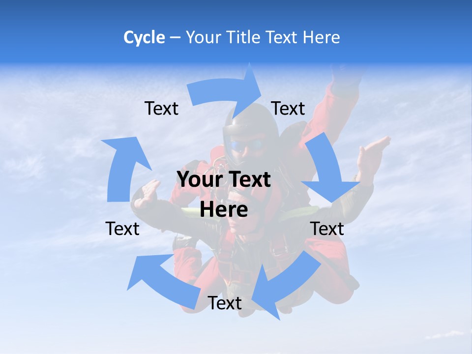 Jumpsuit Skydiving Courage PowerPoint Template