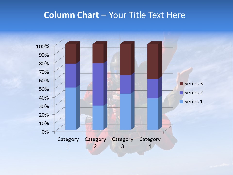 Jumpsuit Skydiving Courage PowerPoint Template