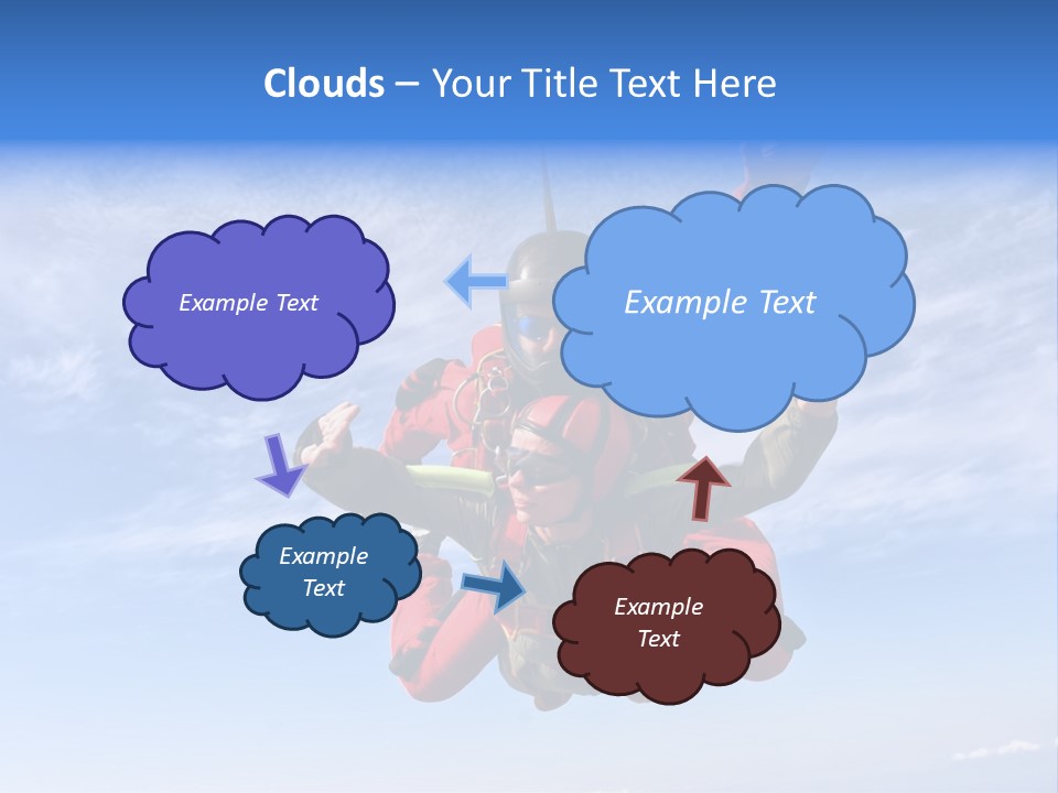 Jumpsuit Skydiving Courage PowerPoint Template