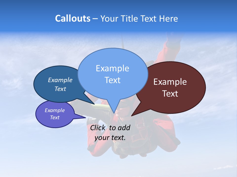 Jumpsuit Skydiving Courage PowerPoint Template