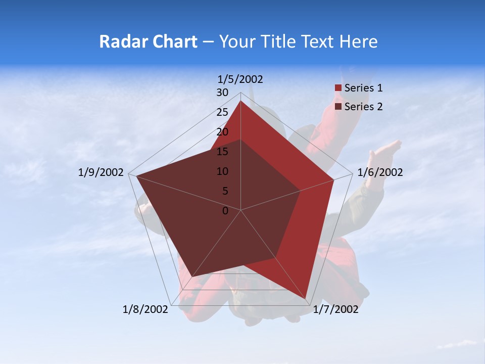 Jumpsuit Skydiving Courage PowerPoint Template