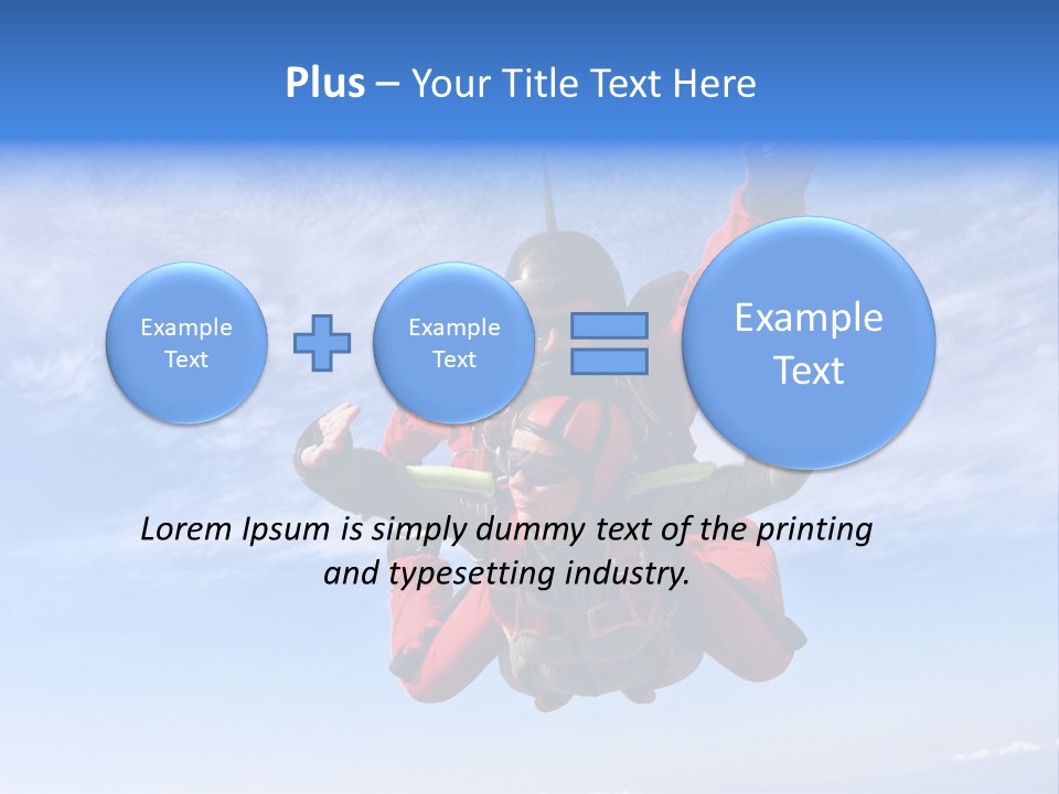 Jumpsuit Skydiving Courage PowerPoint Template