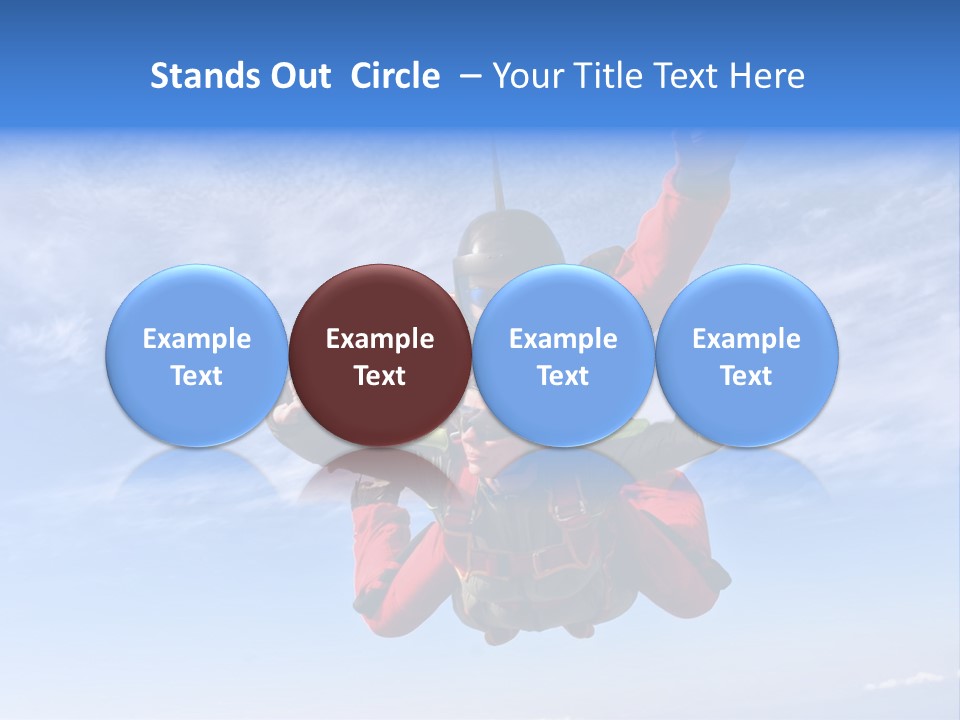 Jumpsuit Skydiving Courage PowerPoint Template