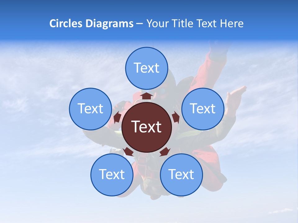 Jumpsuit Skydiving Courage PowerPoint Template