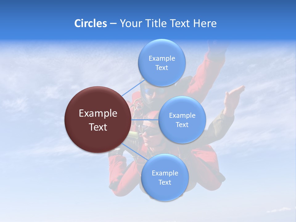 Jumpsuit Skydiving Courage PowerPoint Template