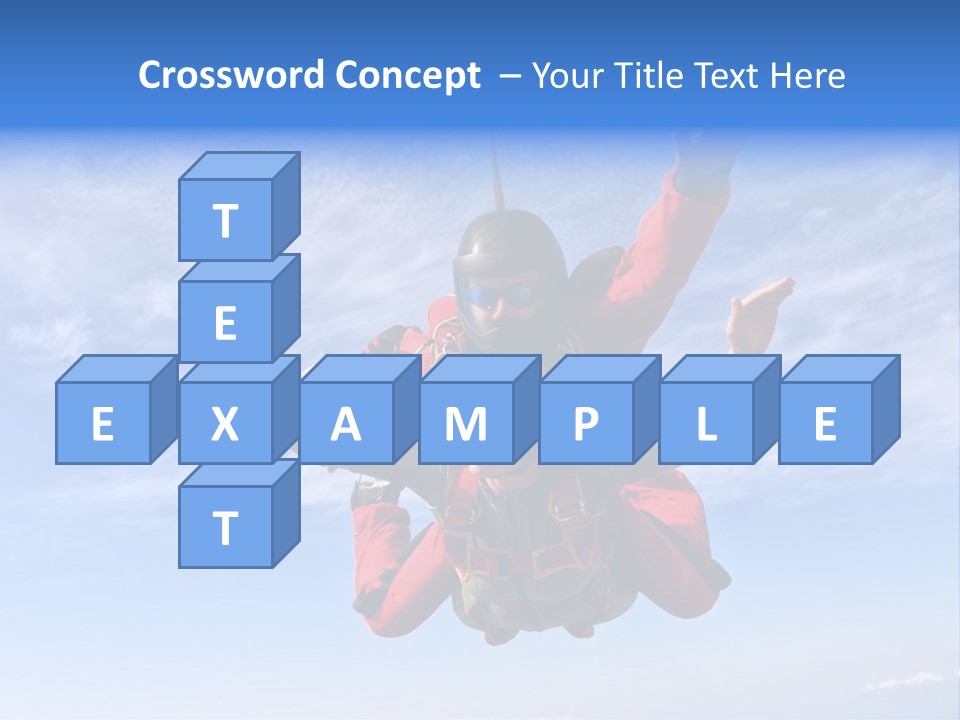 Jumpsuit Skydiving Courage PowerPoint Template