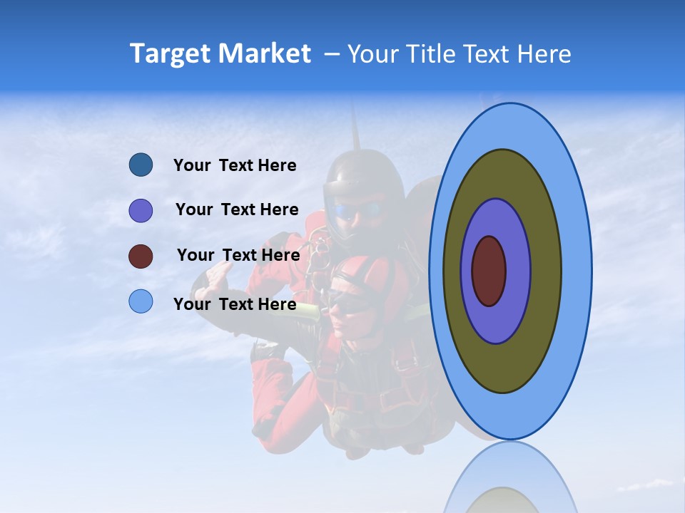 Jumpsuit Skydiving Courage PowerPoint Template