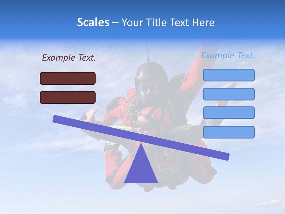 Jumpsuit Skydiving Courage PowerPoint Template