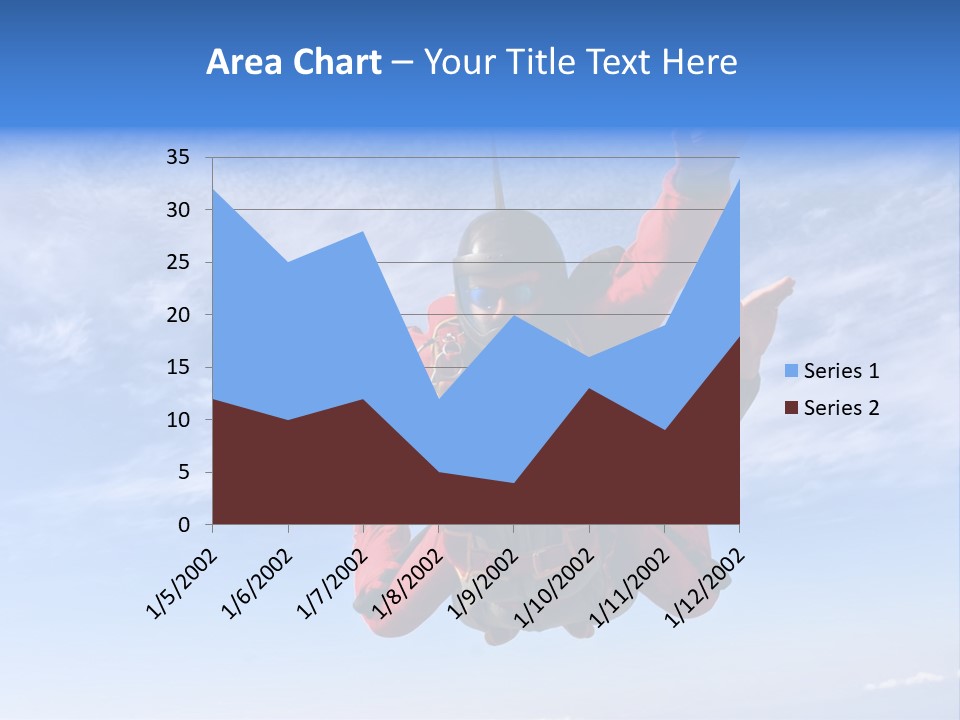 Jumpsuit Skydiving Courage PowerPoint Template