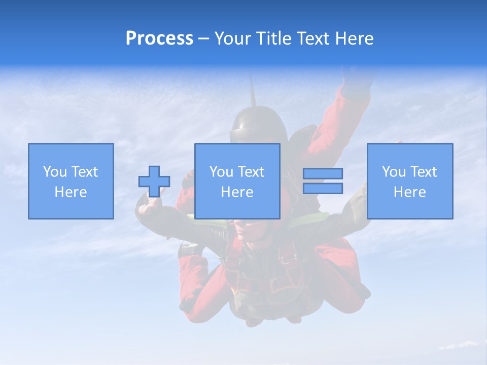Jumpsuit Skydiving Courage PowerPoint Template